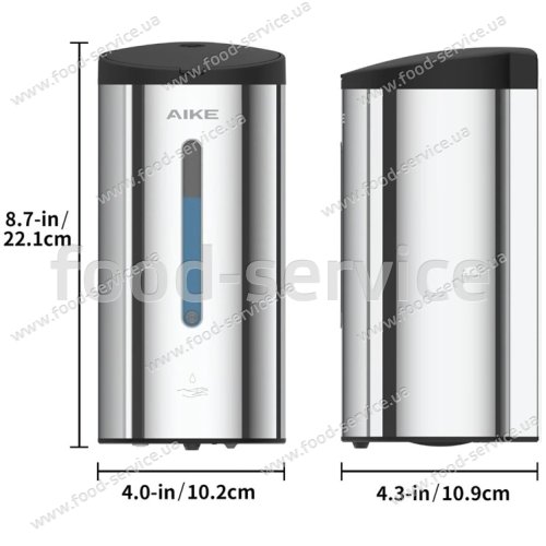 Автоматический дозатор для жидкого мыла Berg AK1205 800мл матовый стальной сатин